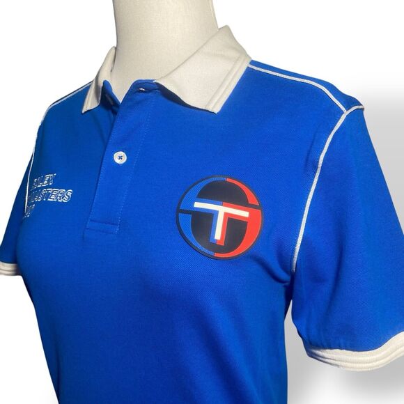 Sergio Tacchini Tennis Polo Shirt Women XXS Blue Short Sleeve 2020 Paris Masters - Picture 3 of 12